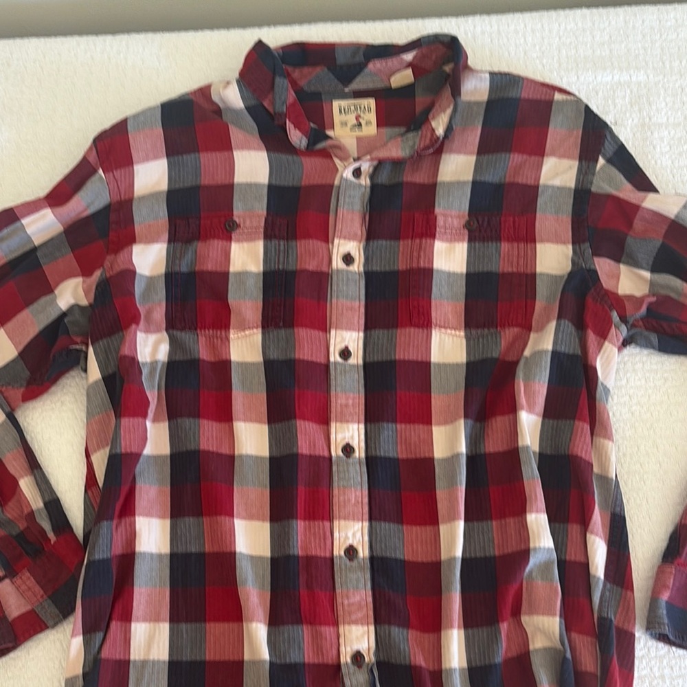 Amazing REDHEAD Long Sleeve Plaid Shirt - XXL